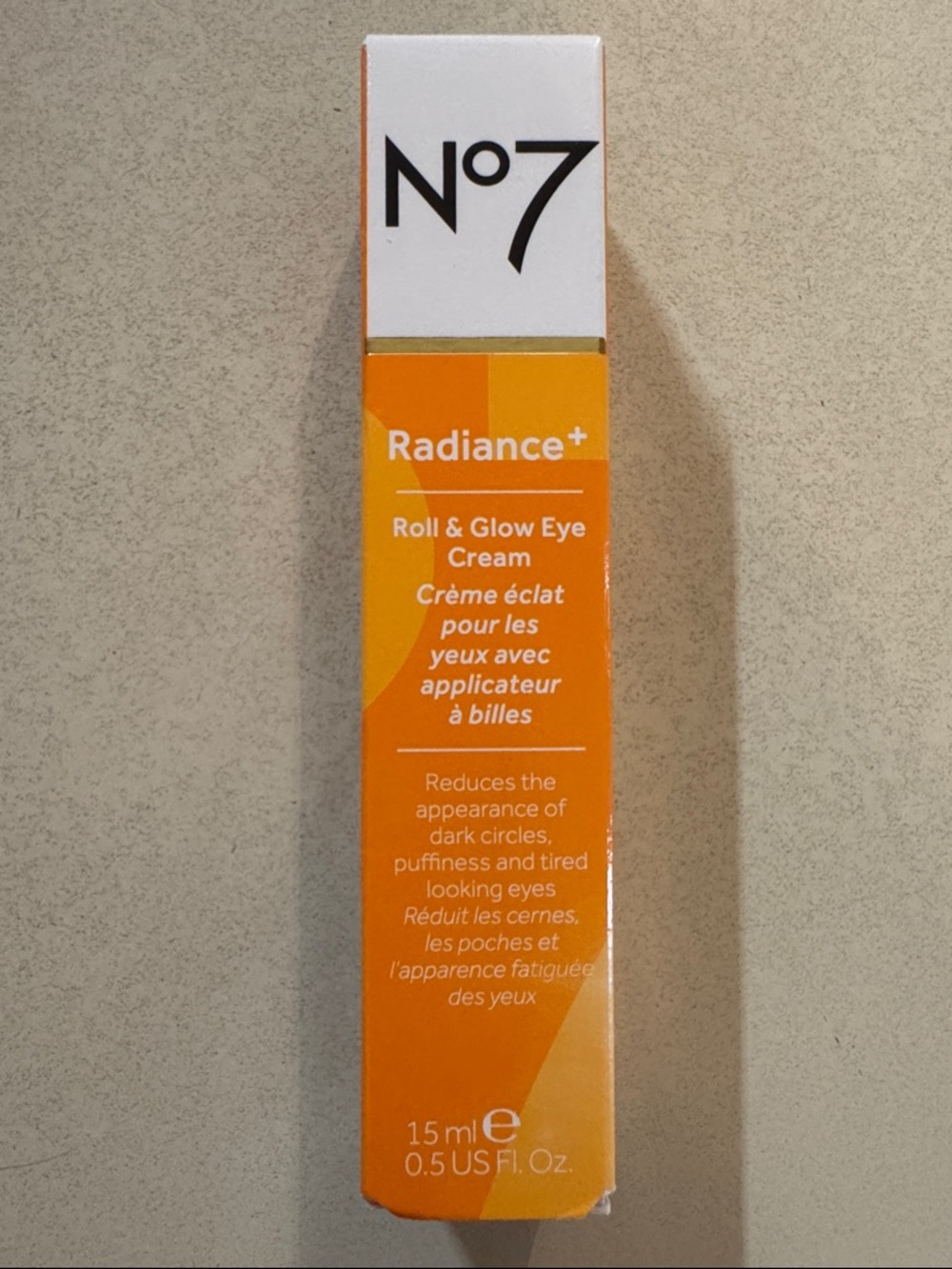 No7 Radiance+ Roll & Glow Eye Cream - Orange